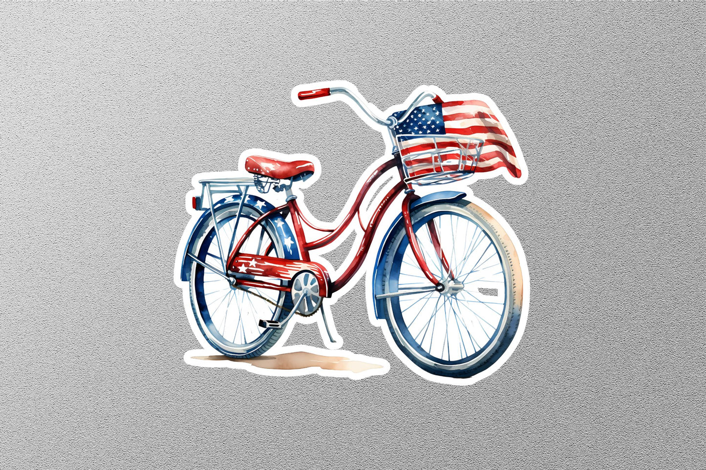 American Flag Bicycle Sticker