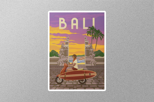 Vintage Bali Travel Sticker