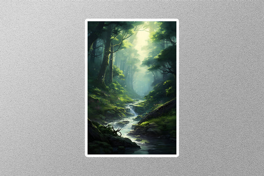 Wholesale Forest Sunrise Travel Sticker