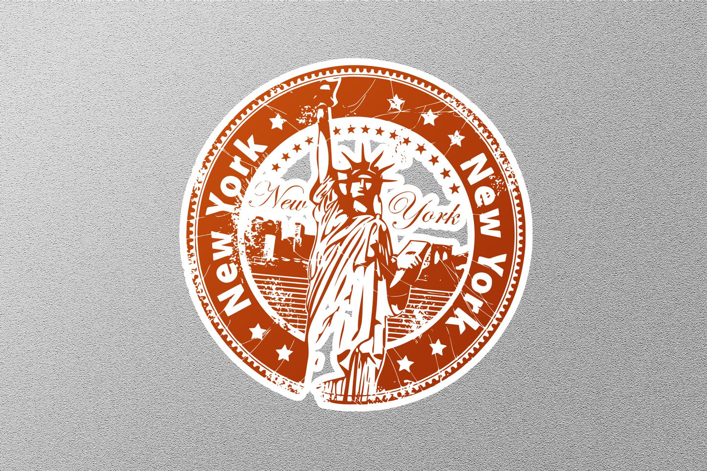 New York Travel Stamp Sticker