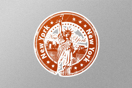 New York Travel Stamp Sticker