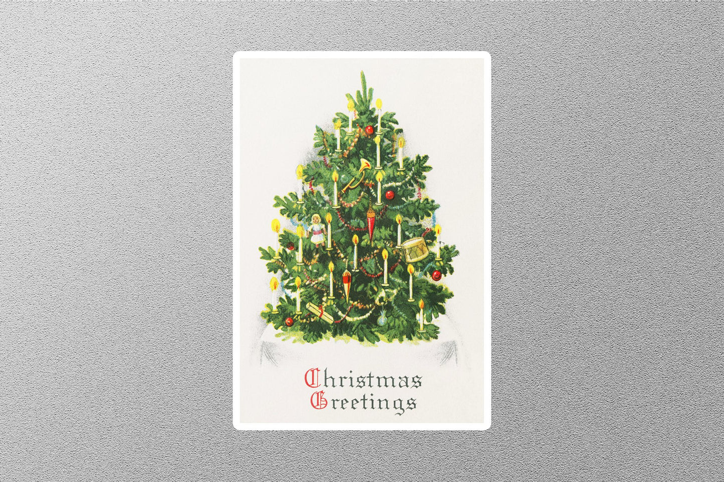 Wholesale Vintage Christmas Greetings Christmas Sticker