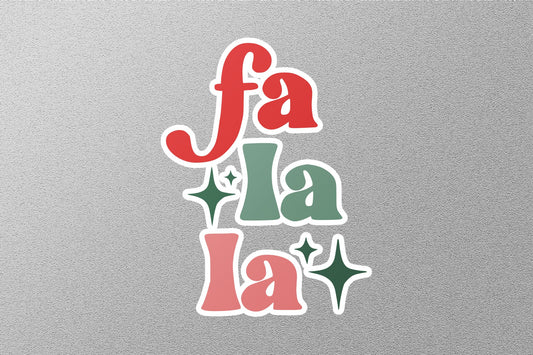 Fa La La Christmas Sticker