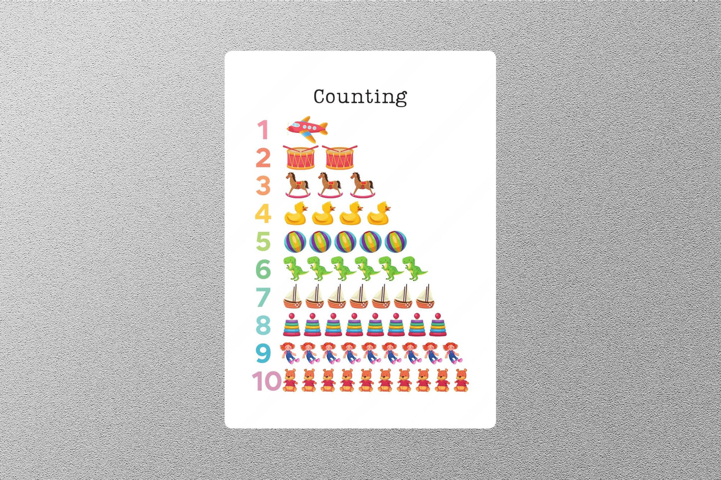 Counting Education Sticker