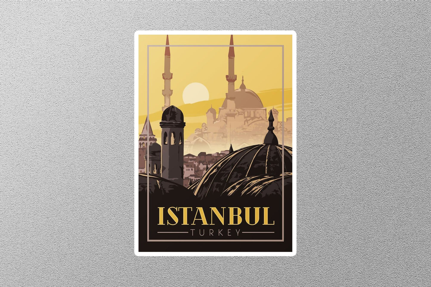 Vintage Istanbul Turkey Travel Sticker