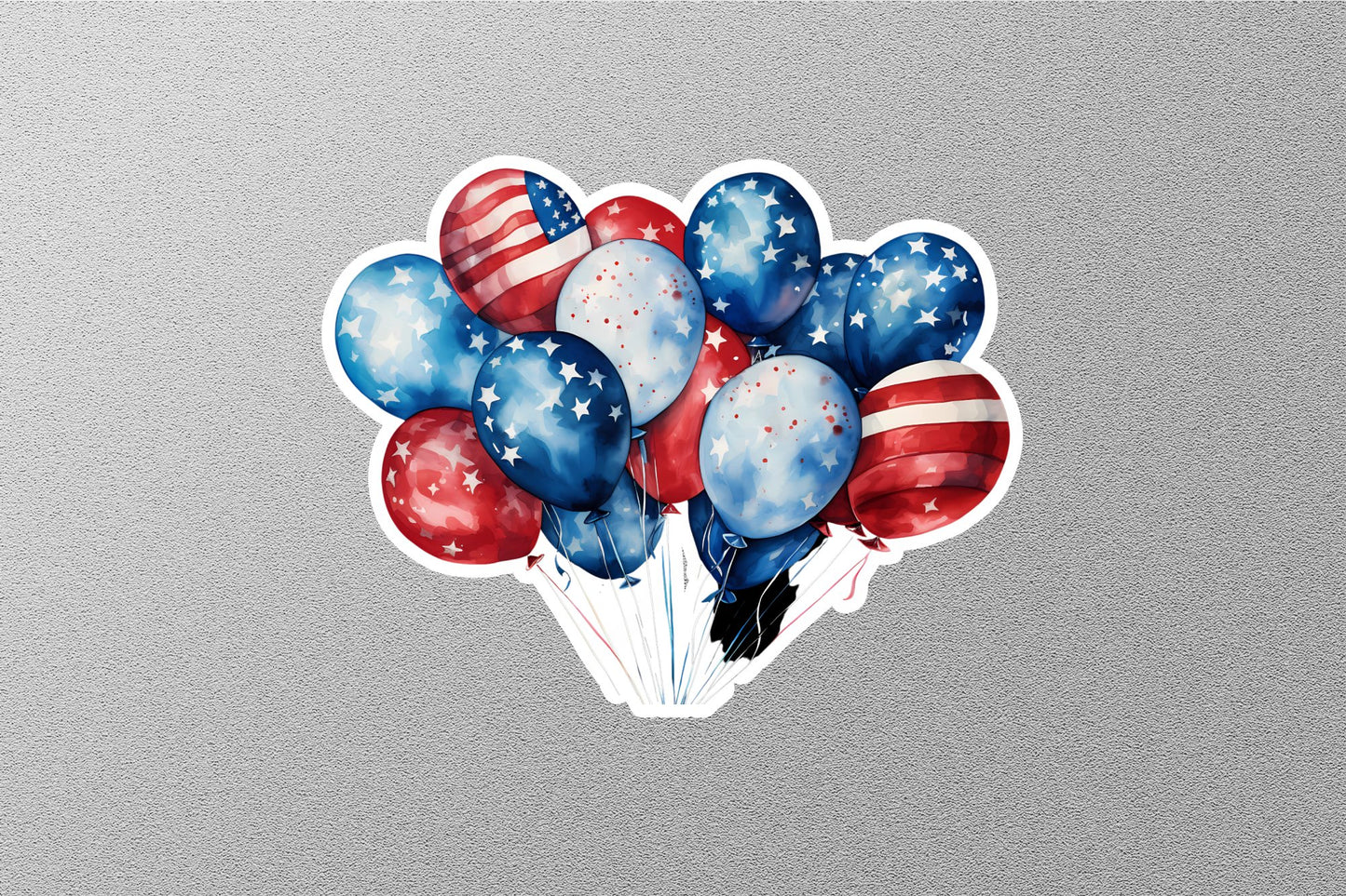 American Patriotic Balloons Sticker