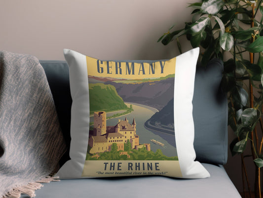 Vintage Germany Throw Pillow