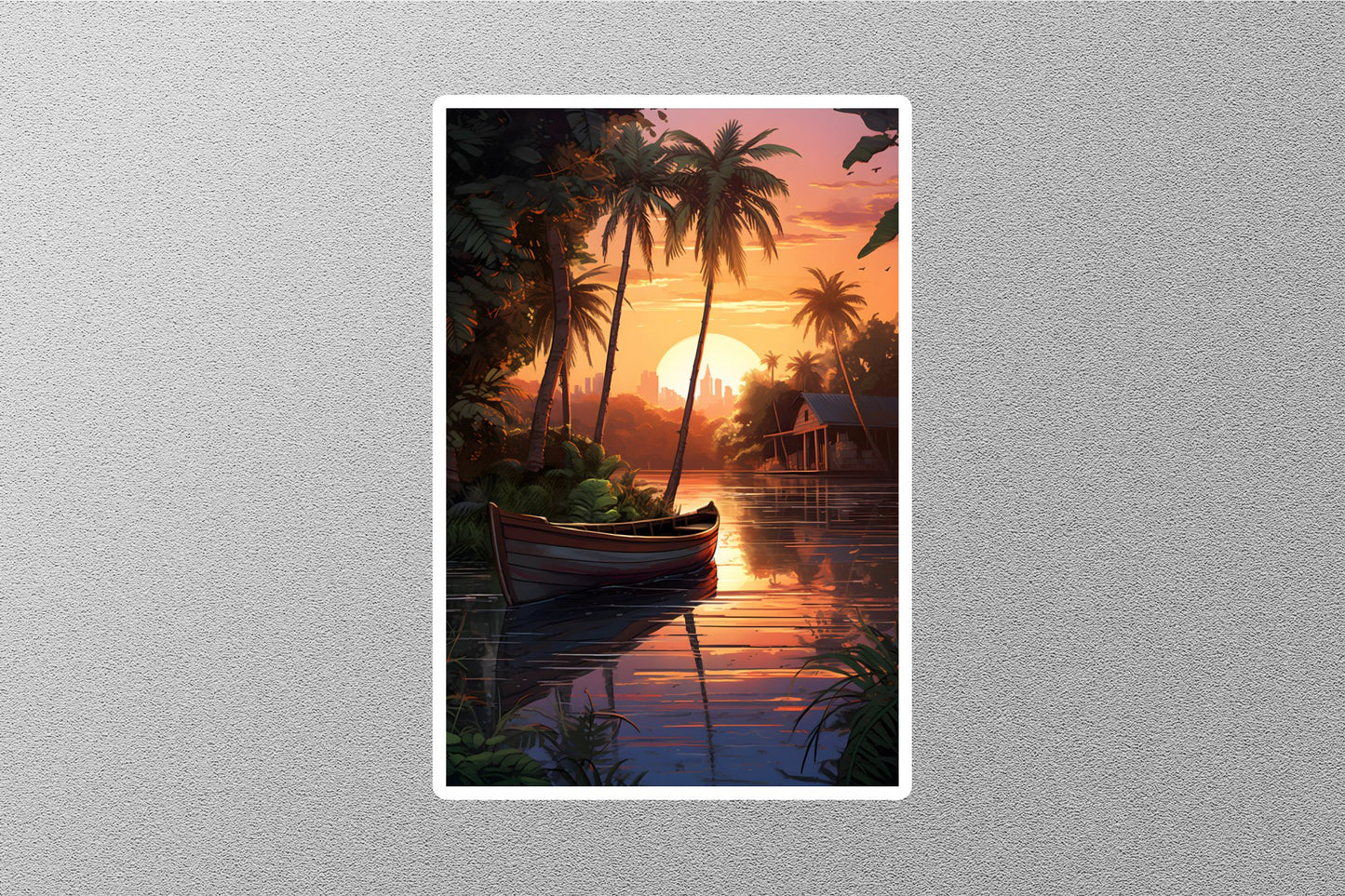 Wholesale Morning Sunset Travel Sticker