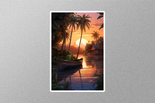 Wholesale Morning Sunset Travel Sticker