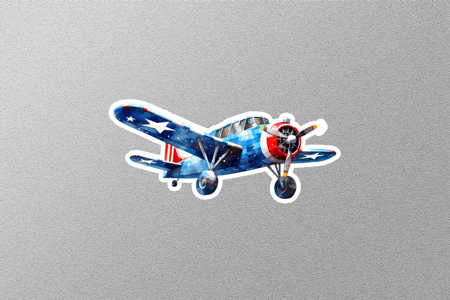 American Patriotic Plane Sticker