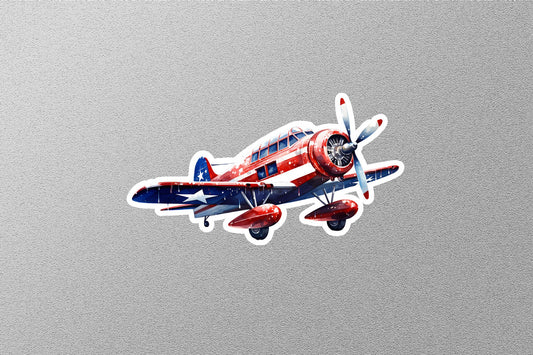American Patriotic Plane Sticker