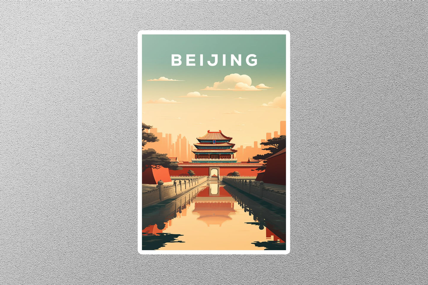 Wholesale Vintage Beijing Travel Sticker
