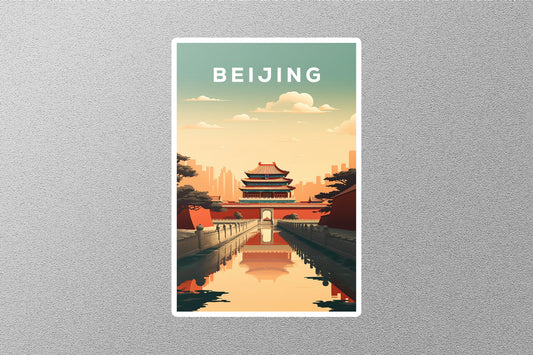 Wholesale Vintage Beijing Travel Sticker