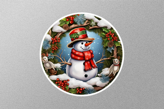 Snowman Christmas Sticker