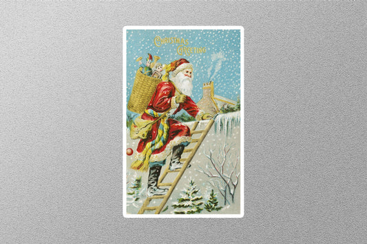 Wholesale Vintage Christmas Greetings Christmas Sticker