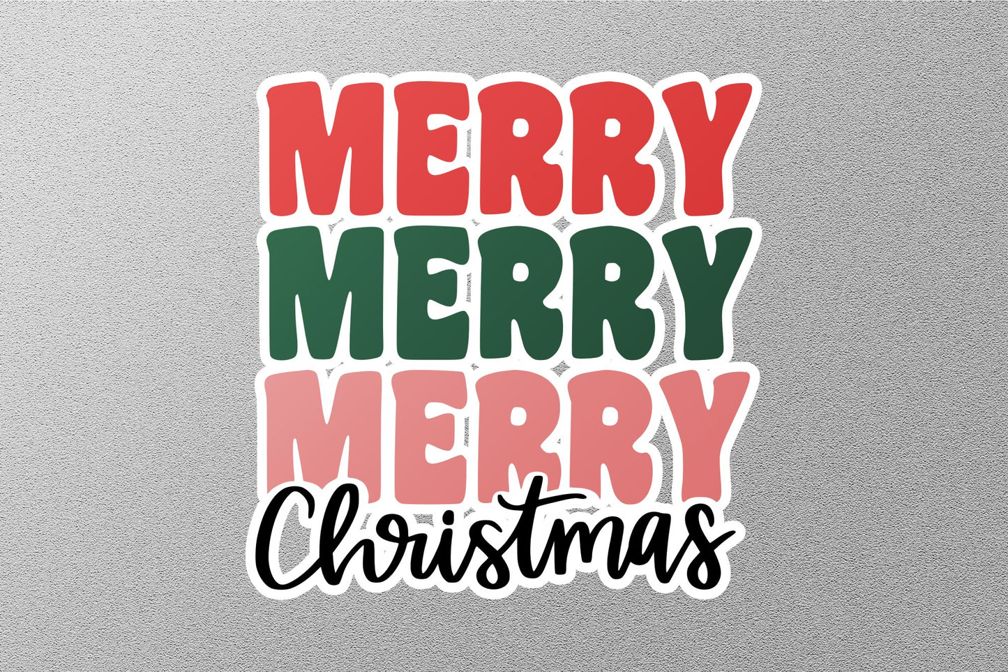 Happy Merry Christmas Sticker