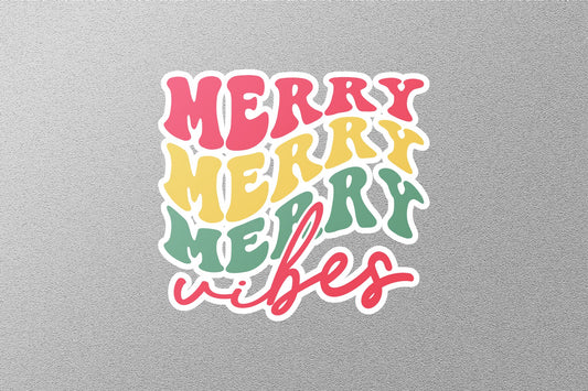 Merry Vibes Christmas Sticker