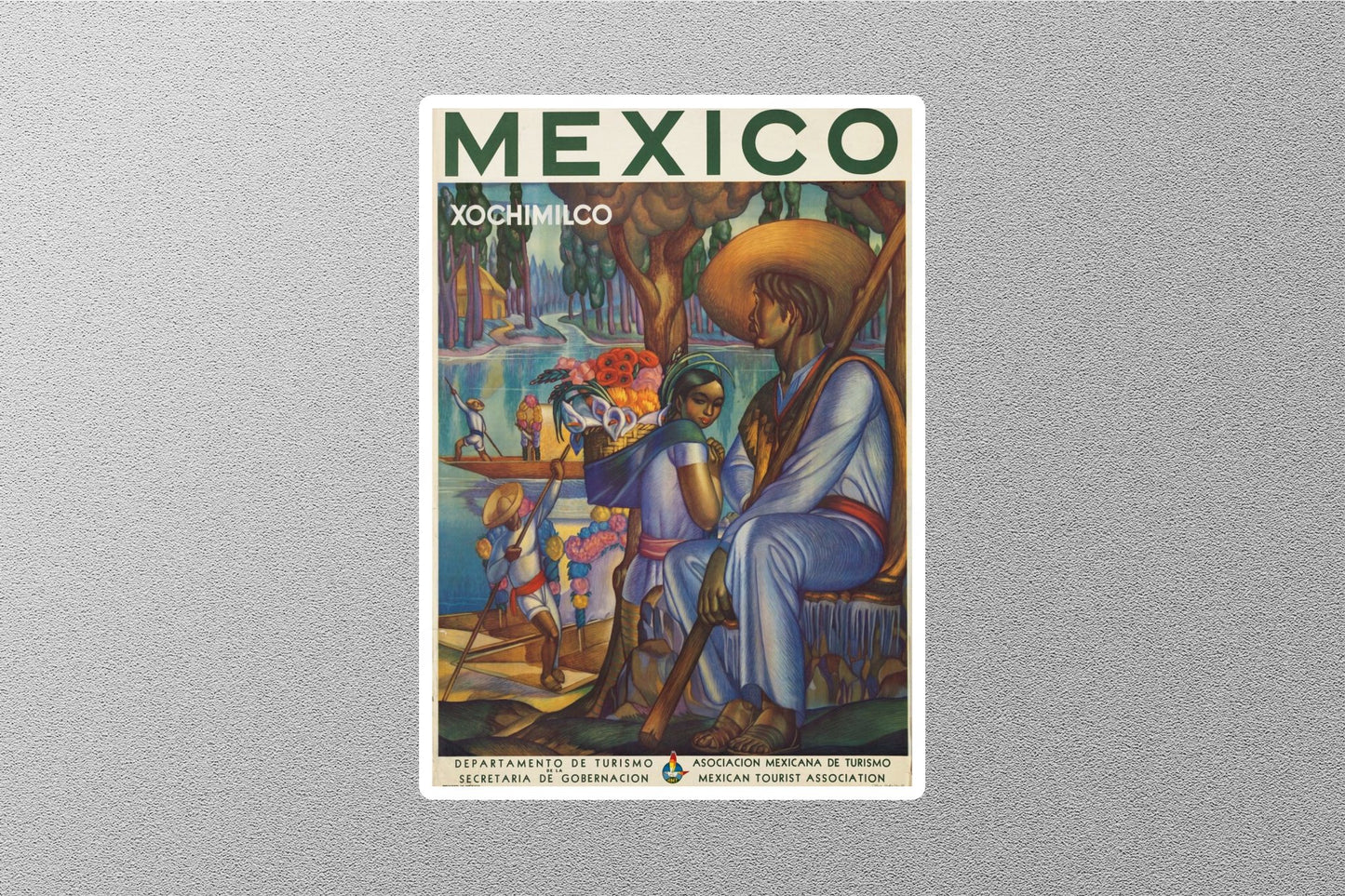 Vintage Mexico Travel Sticker