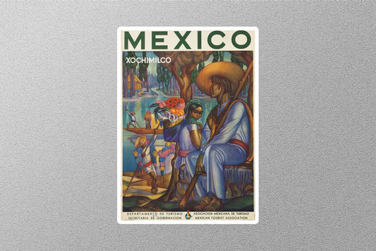 Vintage Mexico Travel Sticker