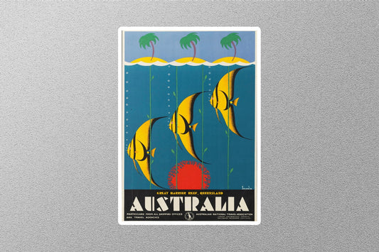 Vintage Australia Travel Sticker