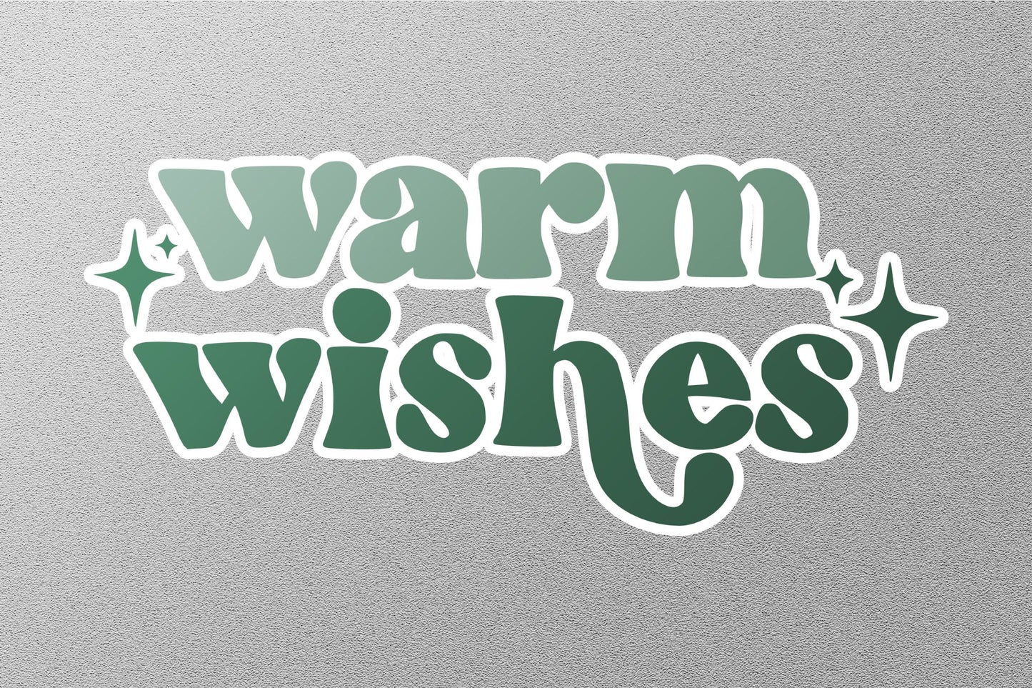 Warm Wishes Christmas Sticker