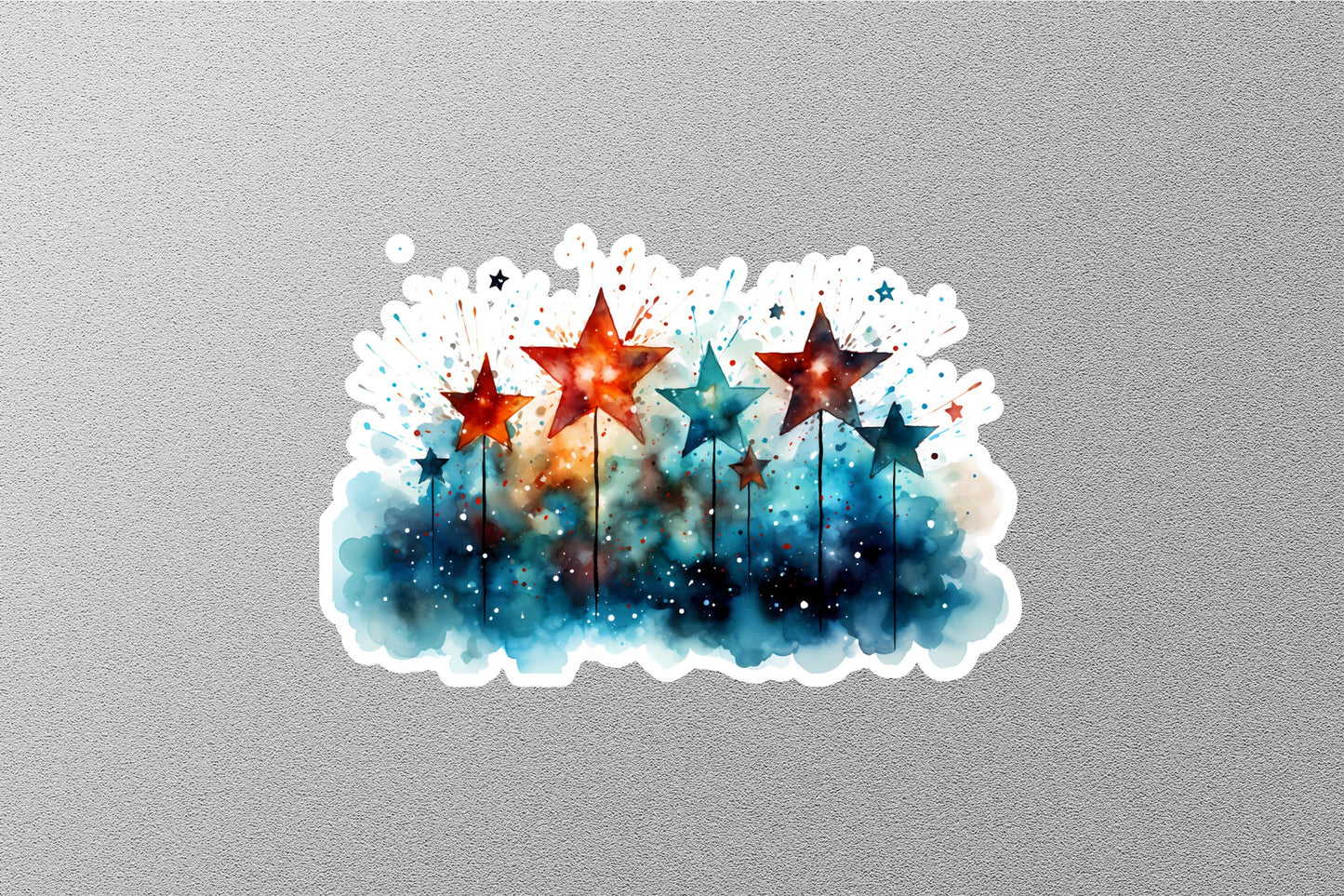 USA 4th July Independence Day Sticker