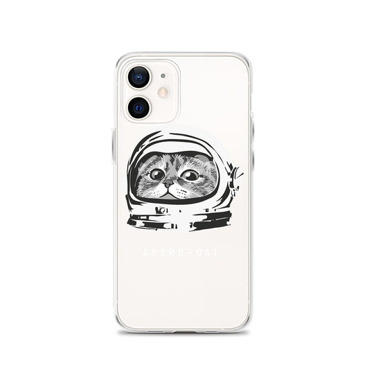 Astro Cat iPhone Case, Clear Cat iPhone Case Sticker