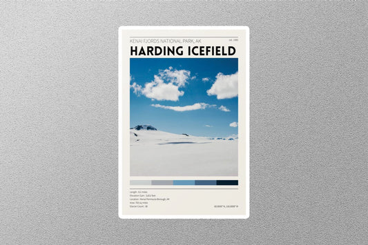 Harding Icefield Travel Sticker