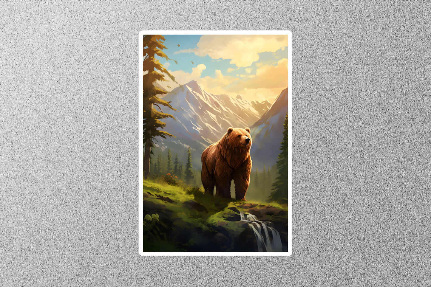 Brown Bear Travel Sticker