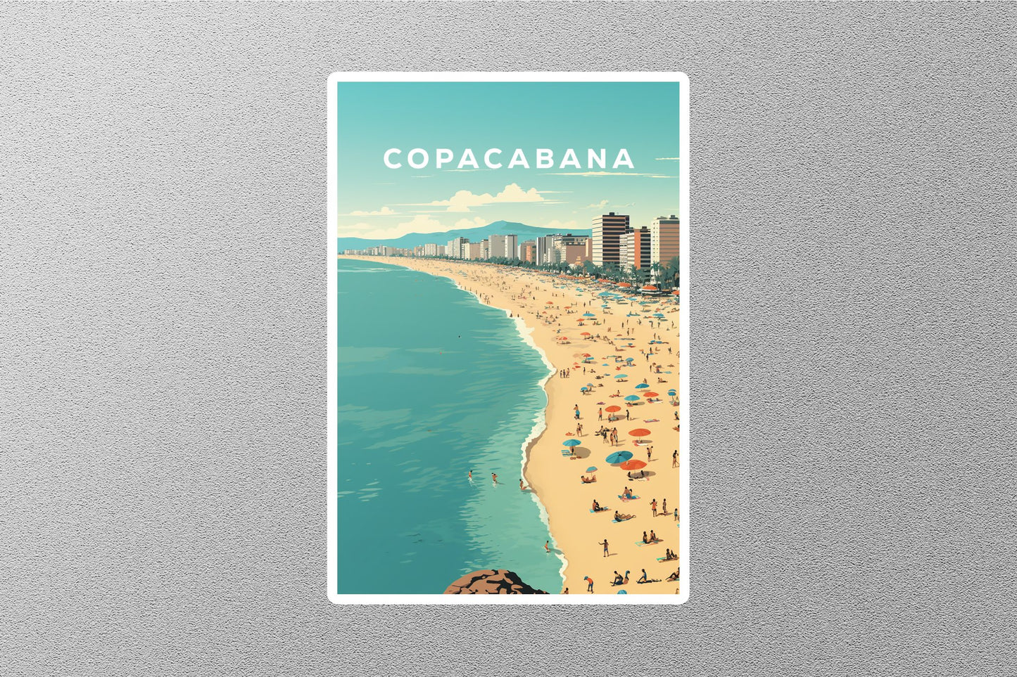 Wholesale Vintage Copacabana Travel Sticker