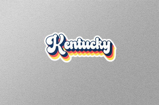 Retro Kentucky State Sticker