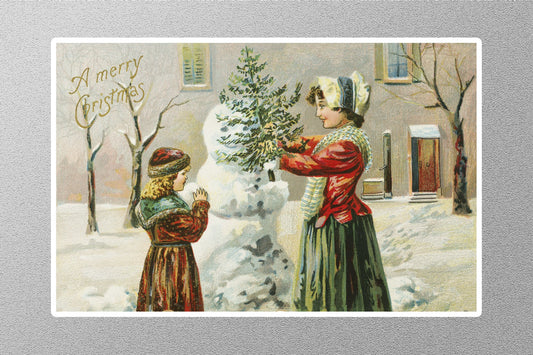 Wholesale Vintage A Merry Christmas Sticker