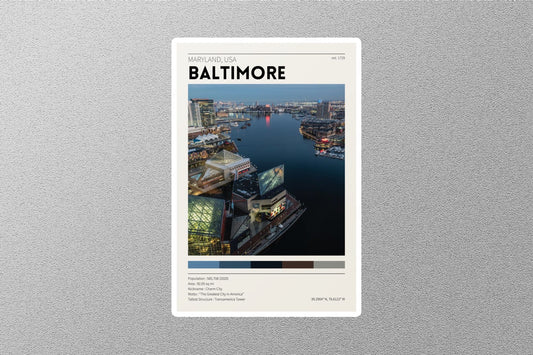 Baltimore USA Travel Sticker