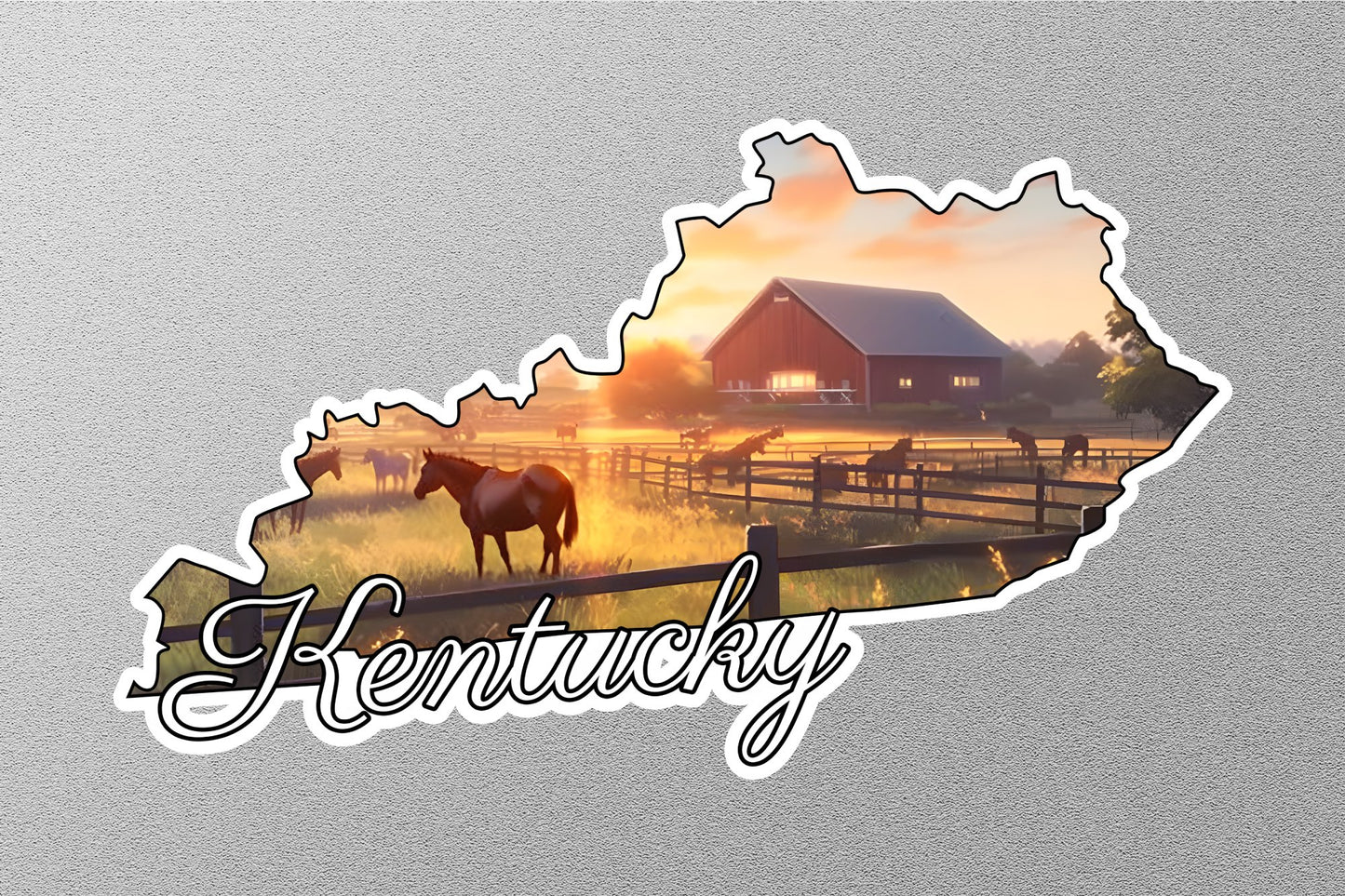 Kentucky Map State Sticker