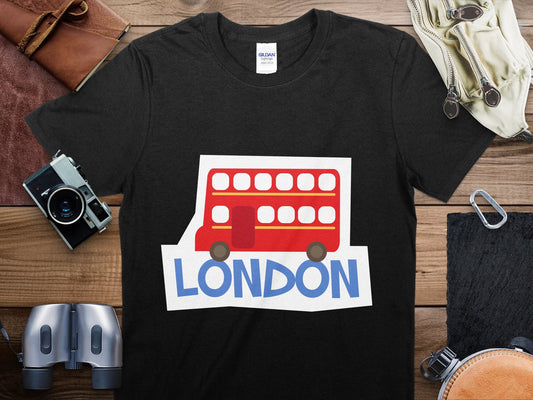 London Bus Travel T-Shirt, London Bus Shirt