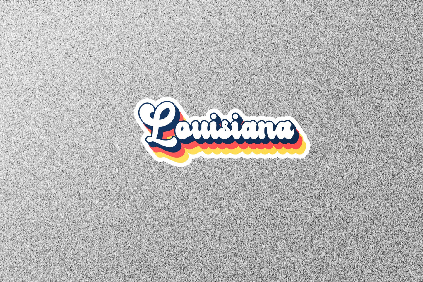 Retro Louisiana State Sticker