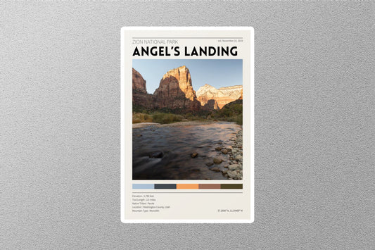 Angele's Landing Travel Sticker