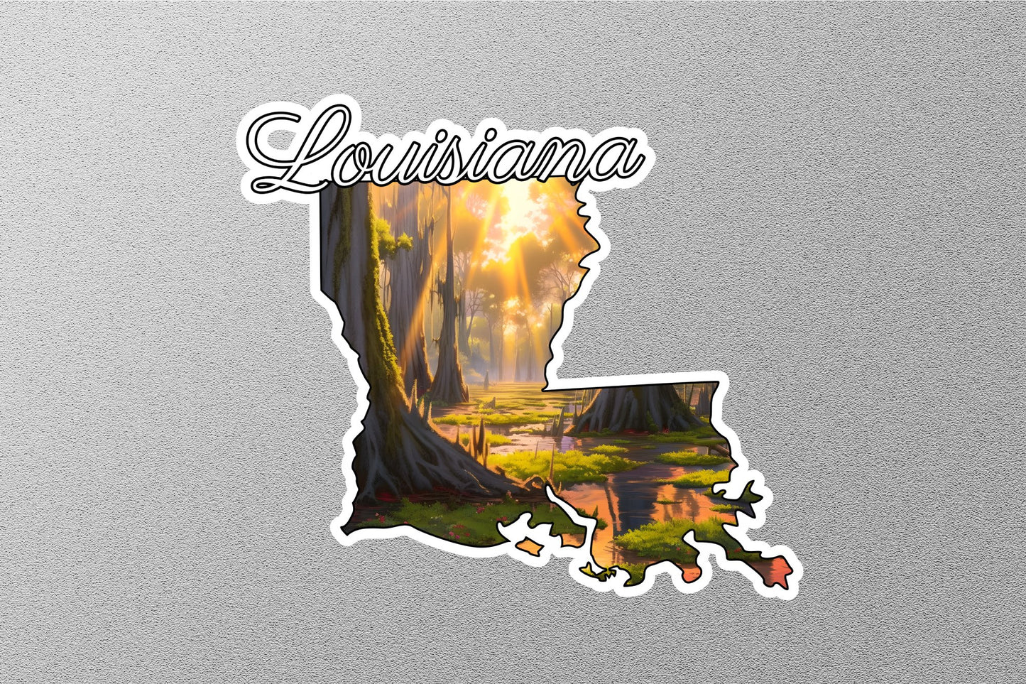 Louisiana Map State Sticker