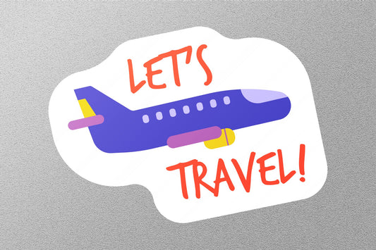 Wholesale Let's Travel Travel Sticker