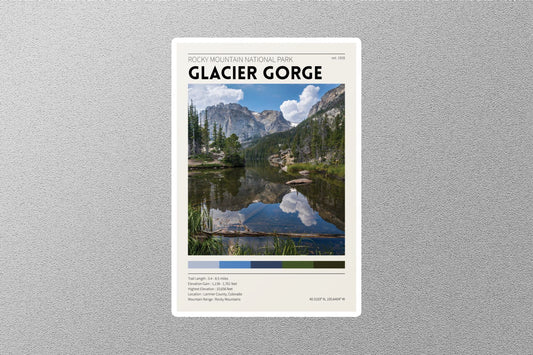 Glacier Gorge Travel Sticker