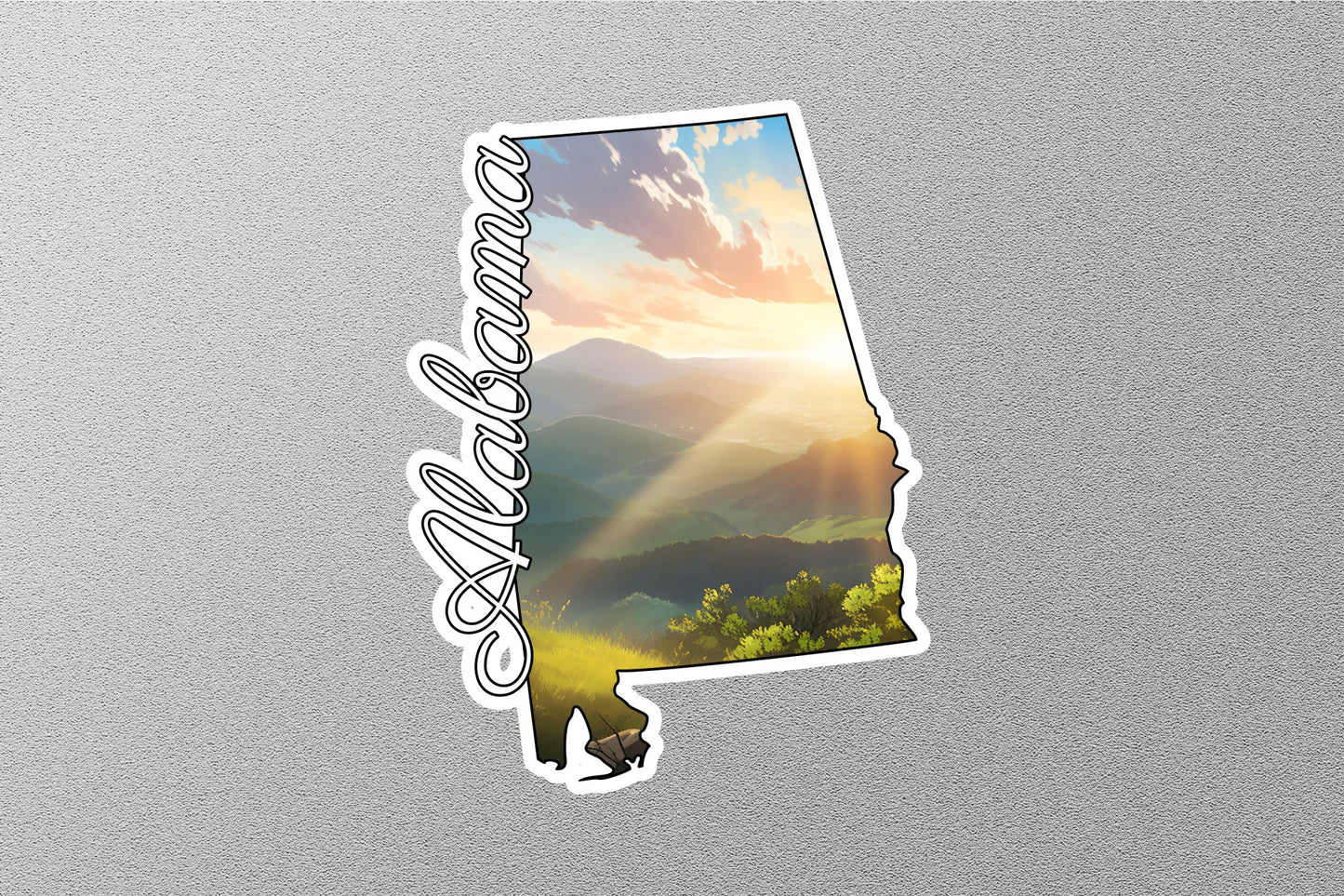 Alabama Map State Sticker