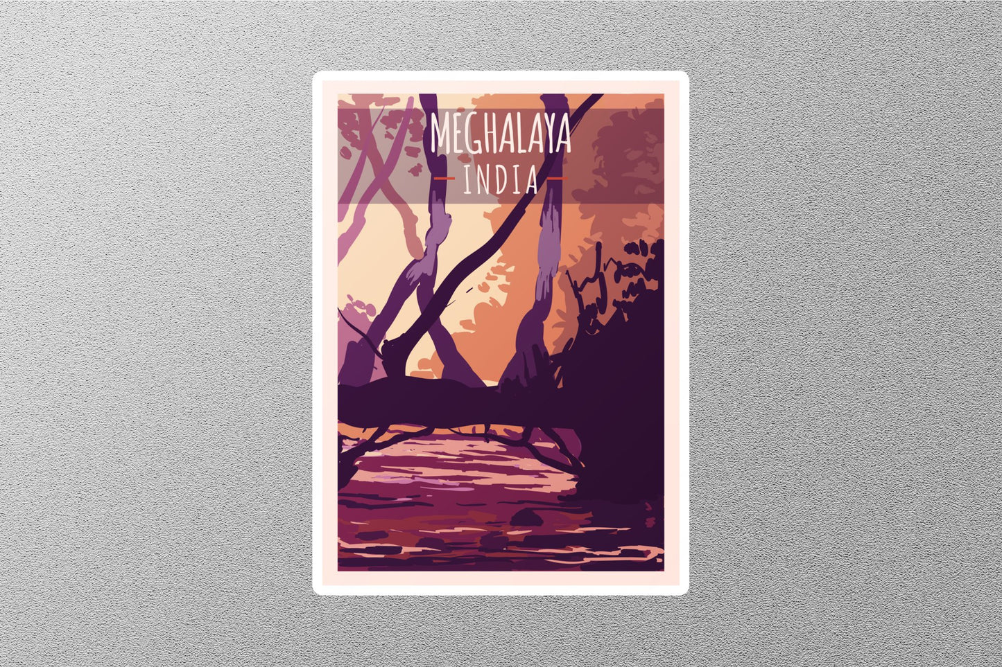 Wholesale Vintage Meghalaya India Travel Stickers