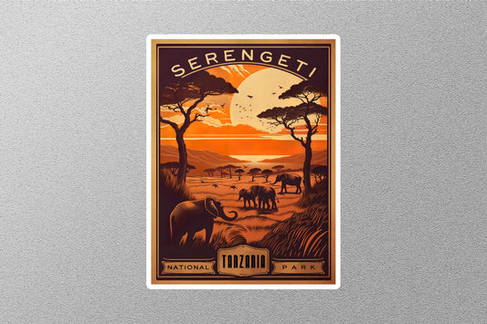 Wholesale Vintage SERENGETI Travel Stickers