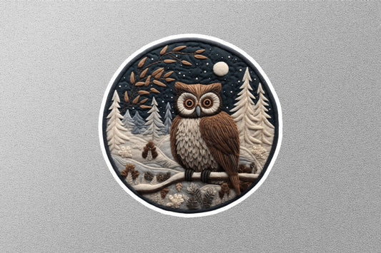 Wholesale Owl Winter Holiday Sticker