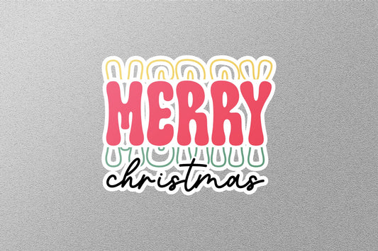 Bold Merry Christmas Sticker