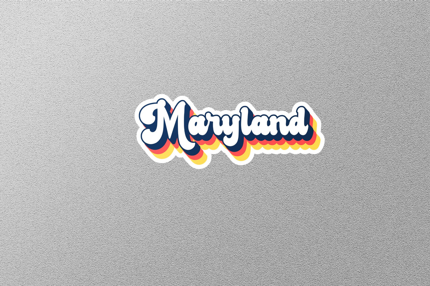 Retro Maryland State Sticker