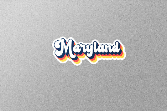 Retro Maryland State Sticker