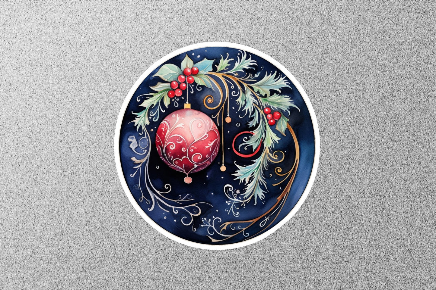 Wholesale Christmas Landscaape Winter Holiday Sticker