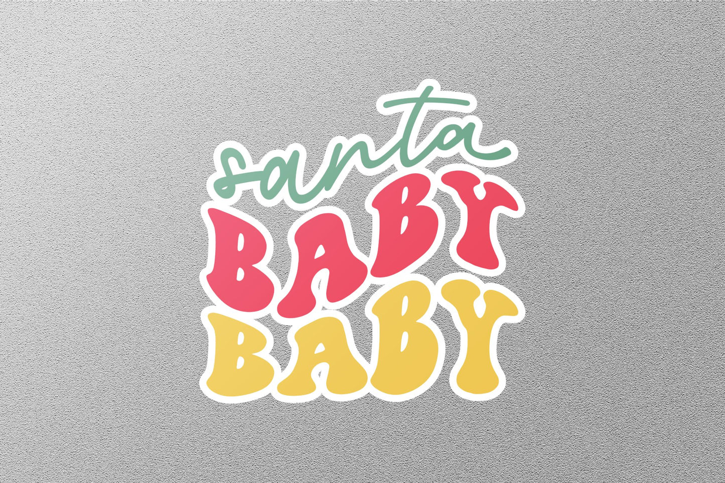 Wholesale Santa Baby Christmas Sticker