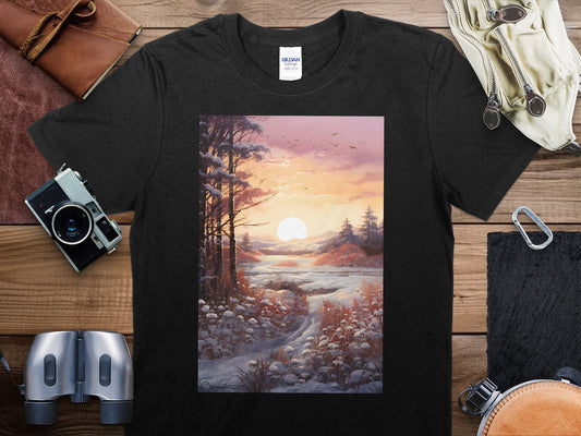 Snow White Sunset Travel T-Shirt, Snow White Sunset Shirt